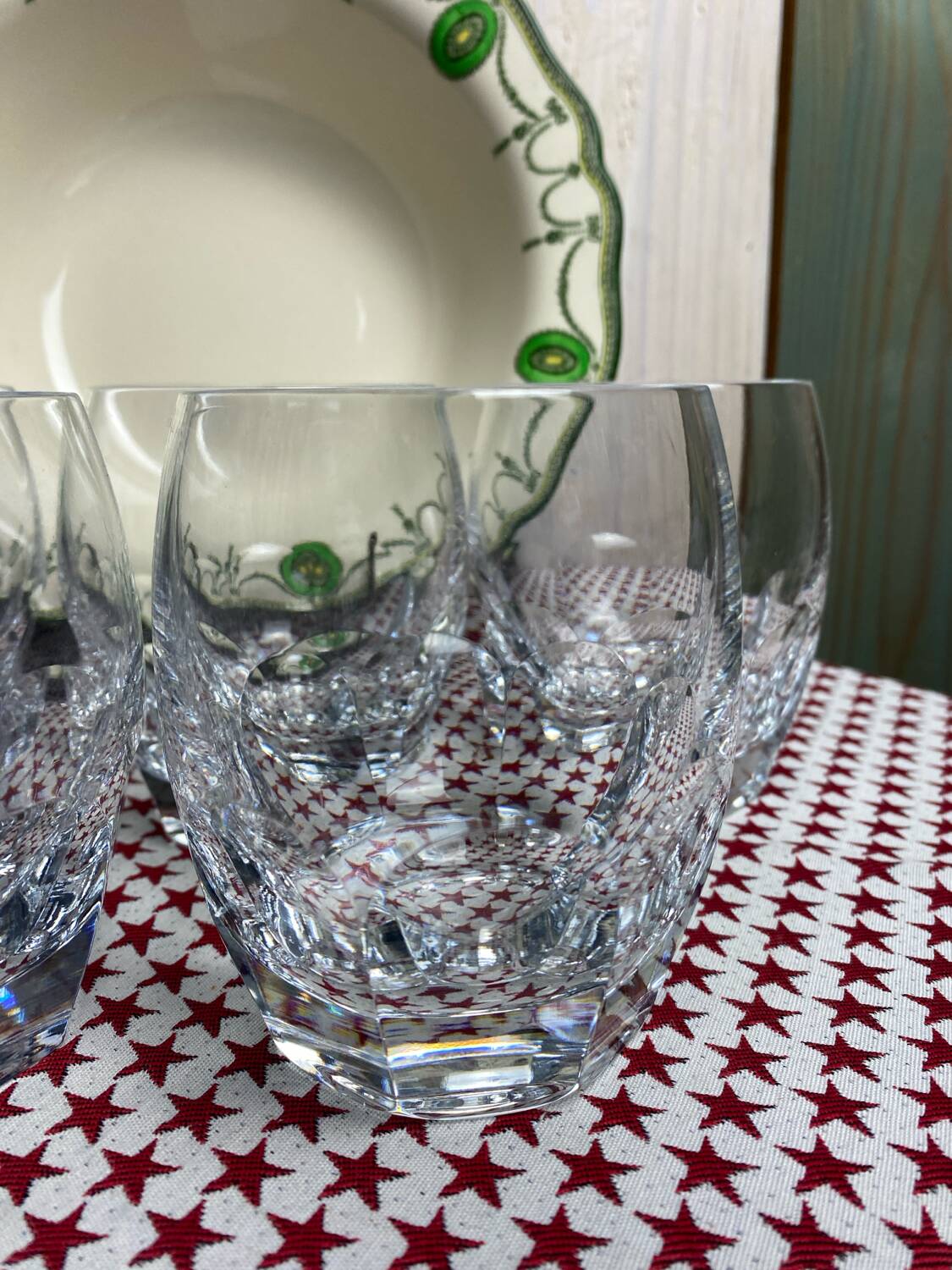 Lot de 5 gobelets en cristal