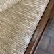 Pair of 20th century wooden stools with straw seats