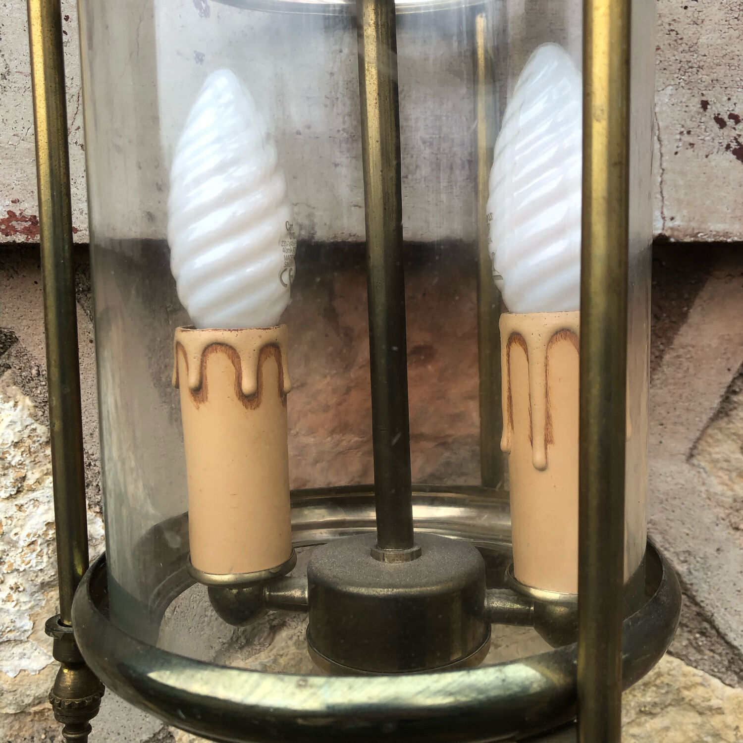 Golden brass lantern