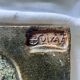 Modernist figurative wall tile in polychrome stoneware 1975