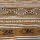 Tapis kilim couleur moutarde fait main en pure laine 70*200cm