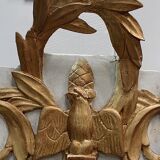 Golden wooden mirror, Louis XVI style - early 20th century