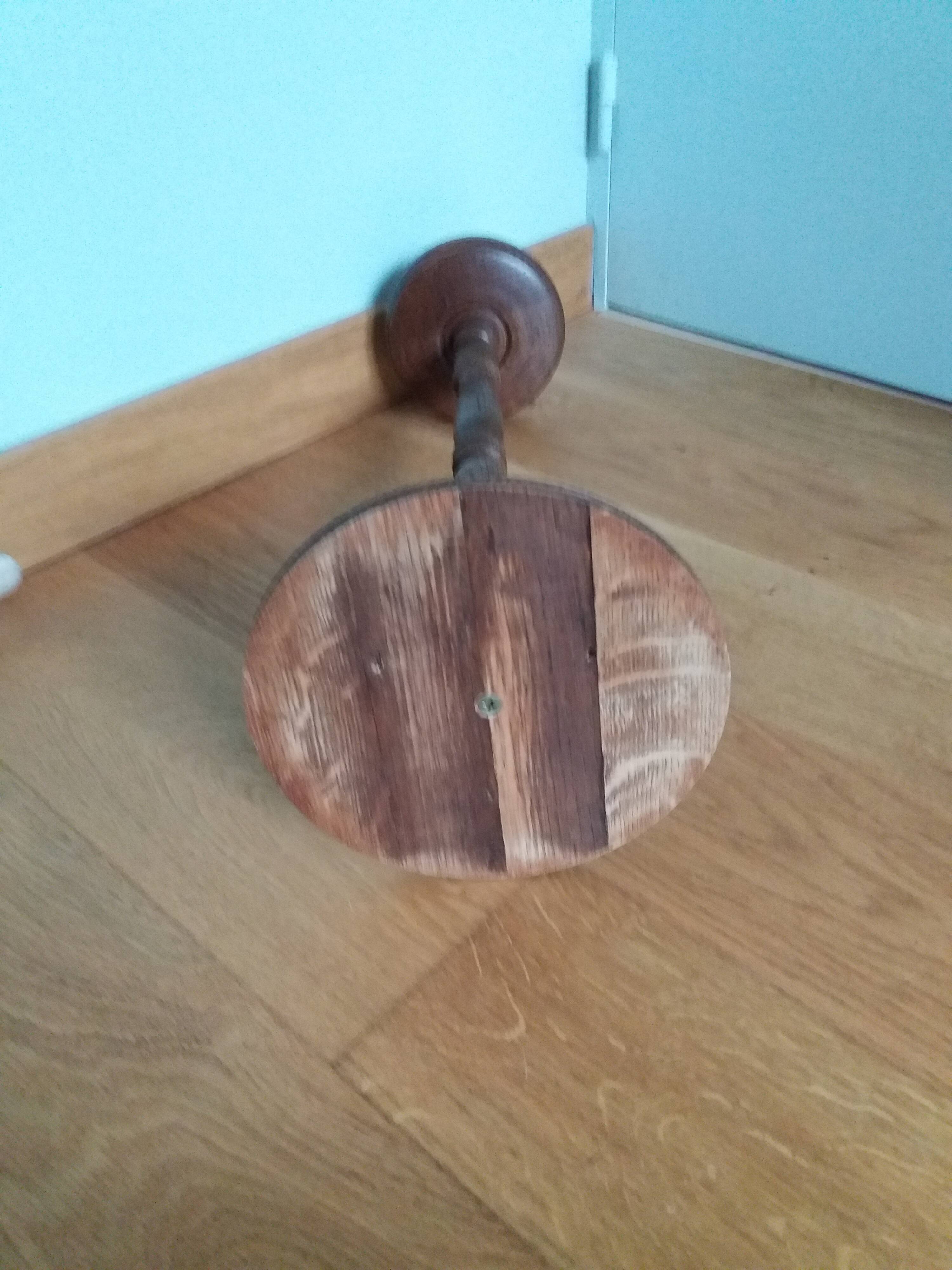 Turned wooden ashtray holder