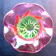 Murano crystal art deco vase