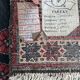 Old certified hand-knotted Persian Hamadam rug, wool on cotton weft, 150x270cm