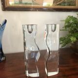 Vintage Scandinavian candle holders pair