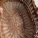 Domed wicker basket