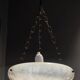 Suspension en albâtre, diamètre 30 cm. Swedish Grace, années 1920.