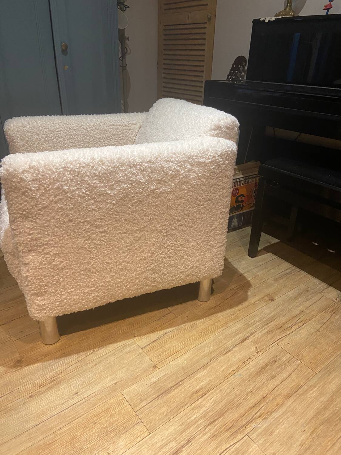 White tulle armchair