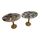 Set of 2 aragonite side tables – Unique pieces from Madagascar