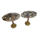 Set of 2 aragonite side tables – Unique pieces from Madagascar