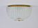 Large striped glass ceiling lamp in brass, Limburg, Germany, 1970s.