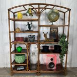 Rattan bookcase