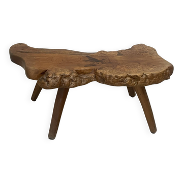Brutalist table, superb flash on top.