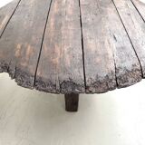 Round table in popular oak, circa 1880.