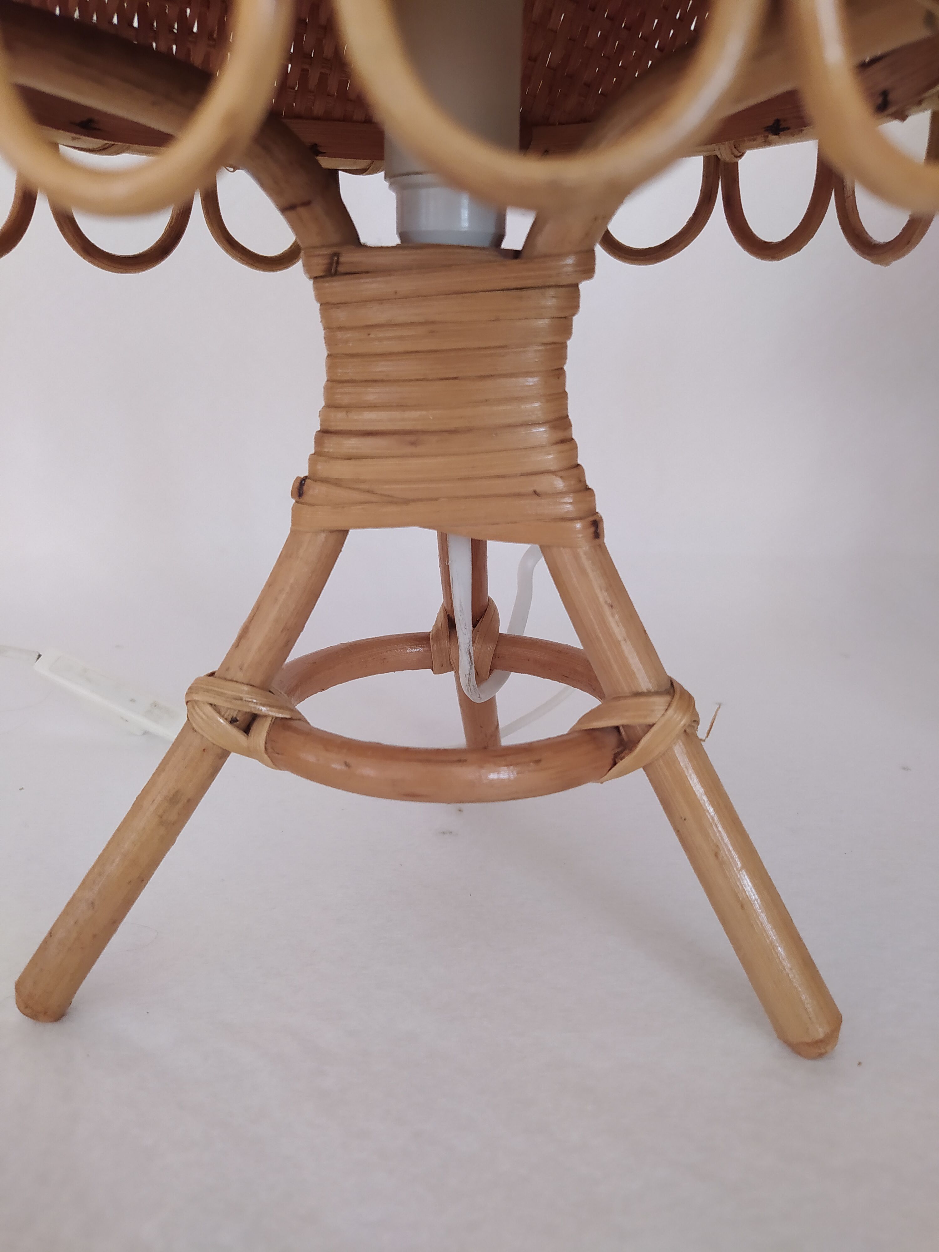 Lampes vintage en bambou