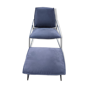 Chaise et repose pied, - ikea