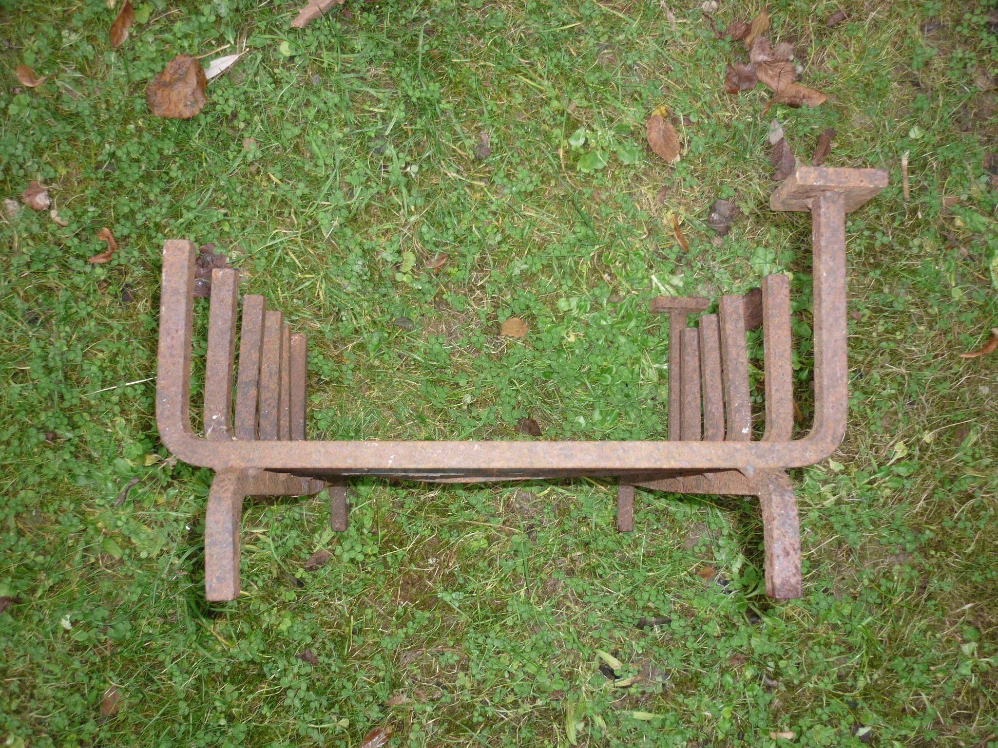 Wrought iron log door