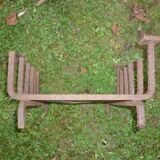 Wrought iron log door