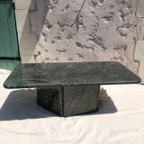 Coffee table in gray green marble