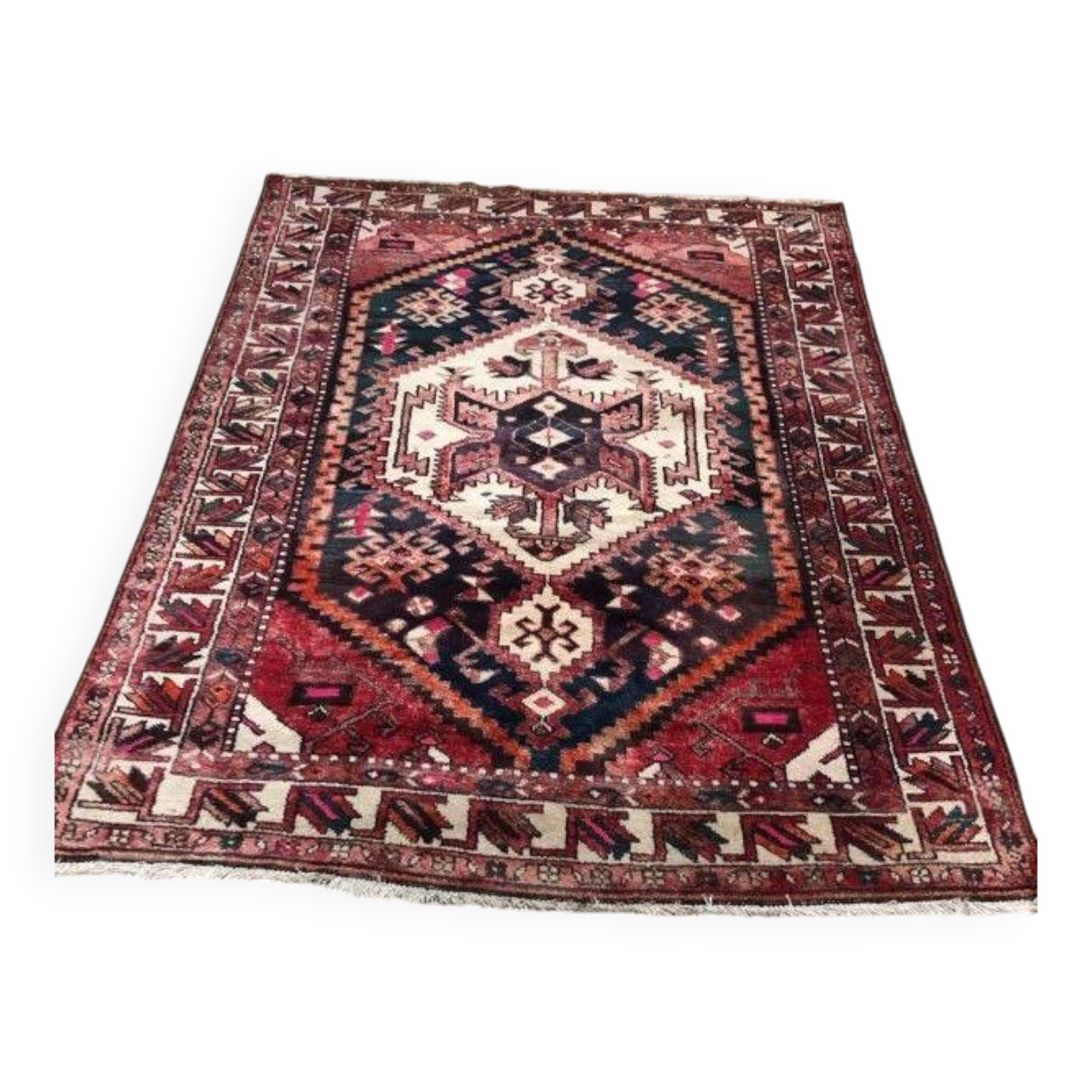 Hand-knotted wool Bakhtiar Persian rug