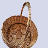 Wicker and vintage rattan basket