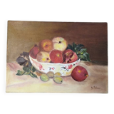 Oil painting on canvas, contemporary still life, countryside decoration