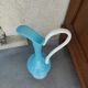 Murano blue opaline carafe vase