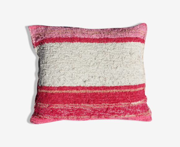 Cushion Cover 60 X 60 Cm Pink White Selency Cushion Cover 60 X 60 Cm Pink White Selency