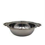 Set of 8 service pieces in silver metal Bruno Wiskemann style Louis XV 20th century