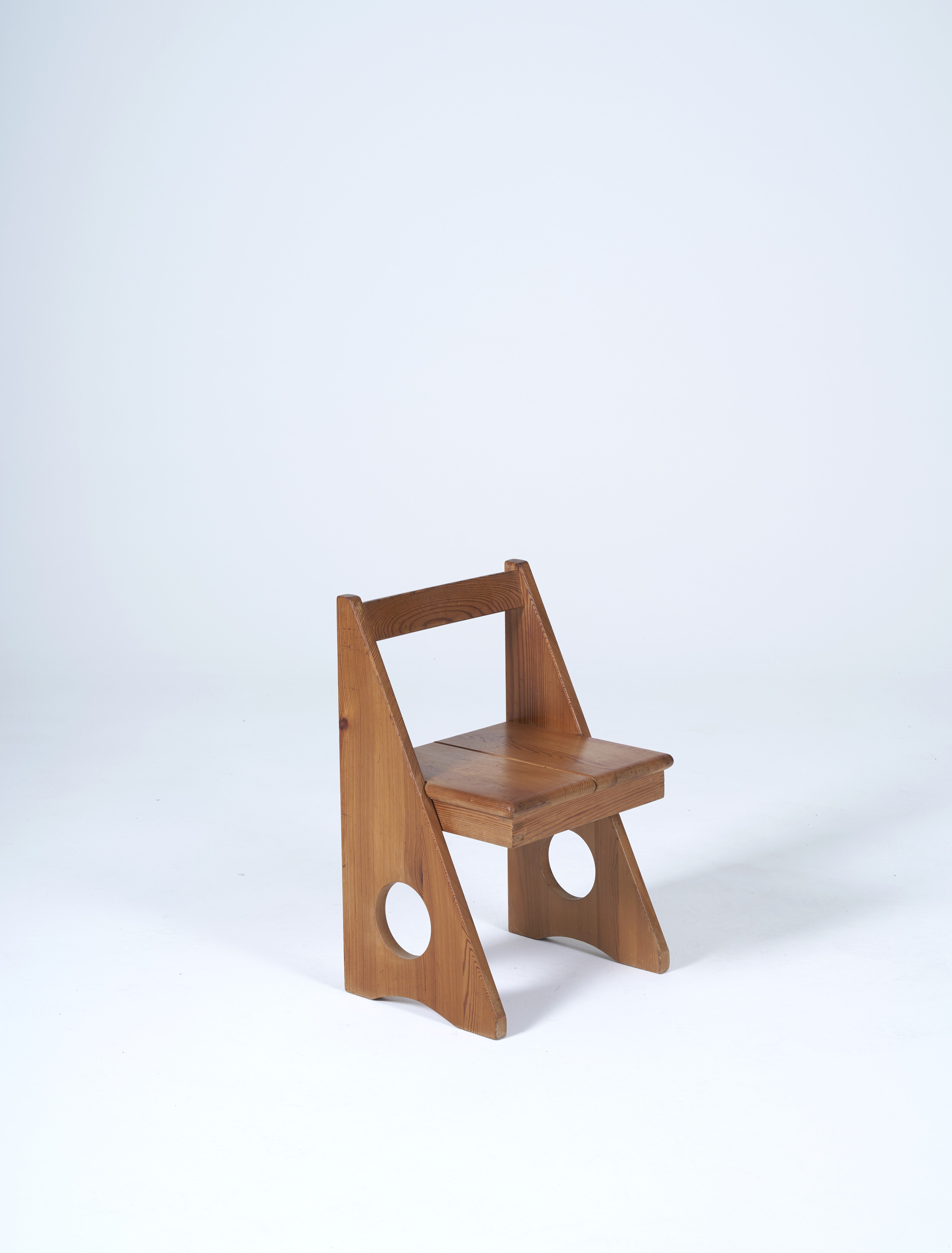Pine stool Gilbert Marklund 1960s