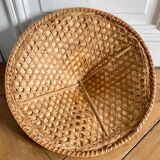 Asian hat vintage rattan canning