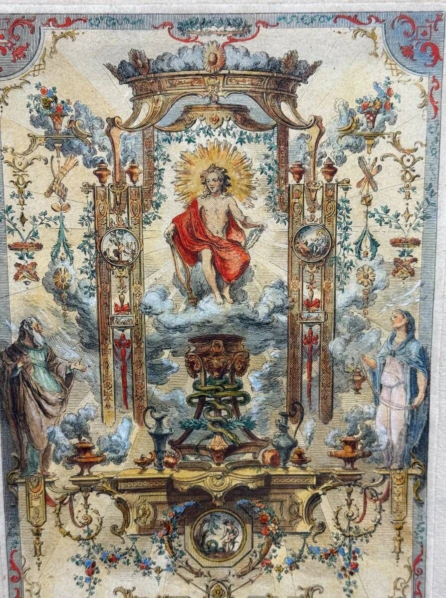 Claude Gillot Book of Portières, the figure of Apollo, c. 1737