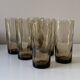 Vintage smoked glass glasses
