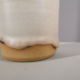 French soliflore vase in enamelled sandstone