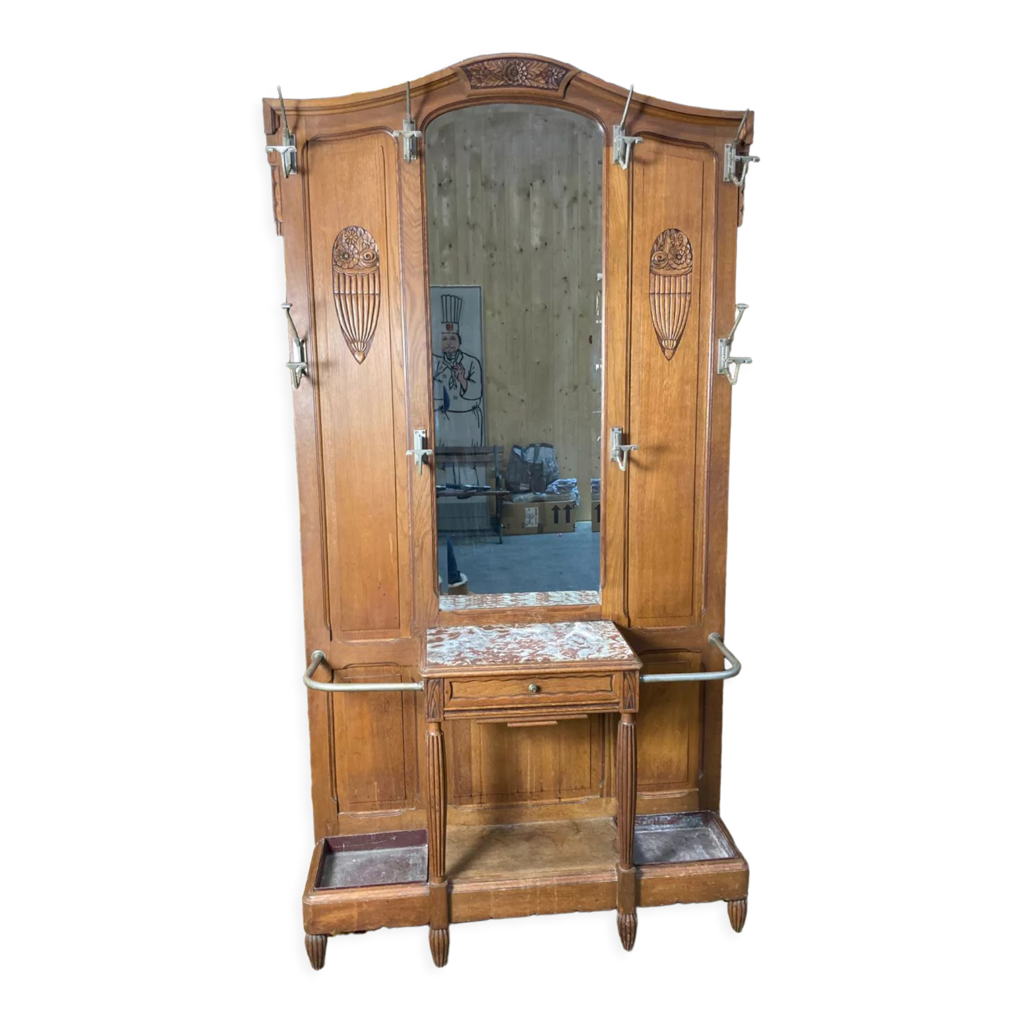 Art Deco coat rack