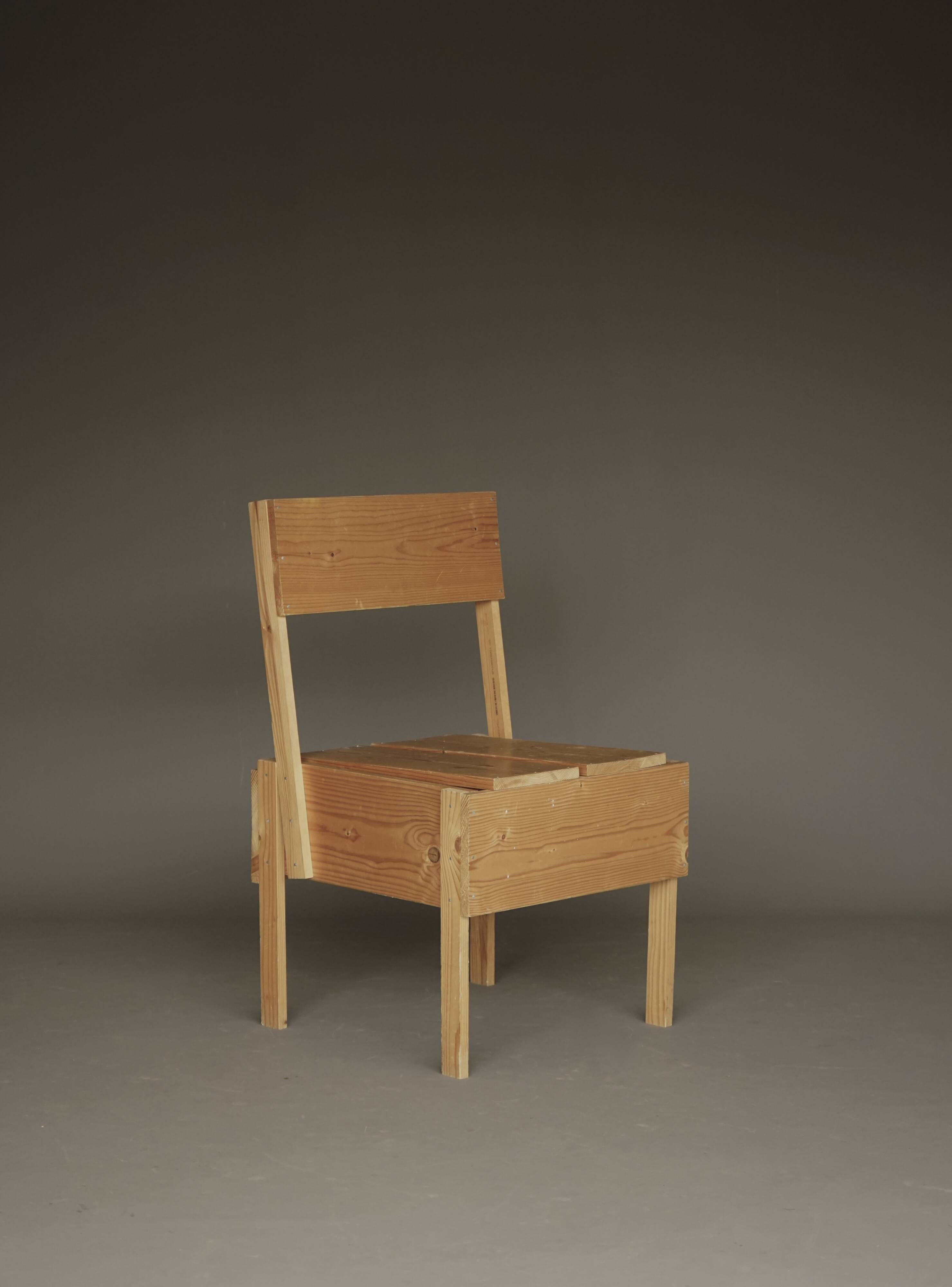 1990s Autoprogettazione Sedia 1 Chair in the style of Enzo Mari