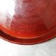 Japanese tray in red lacquered wood