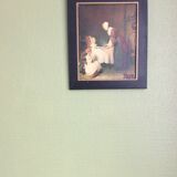 Tableau ancien Chardin scène d'intérieur