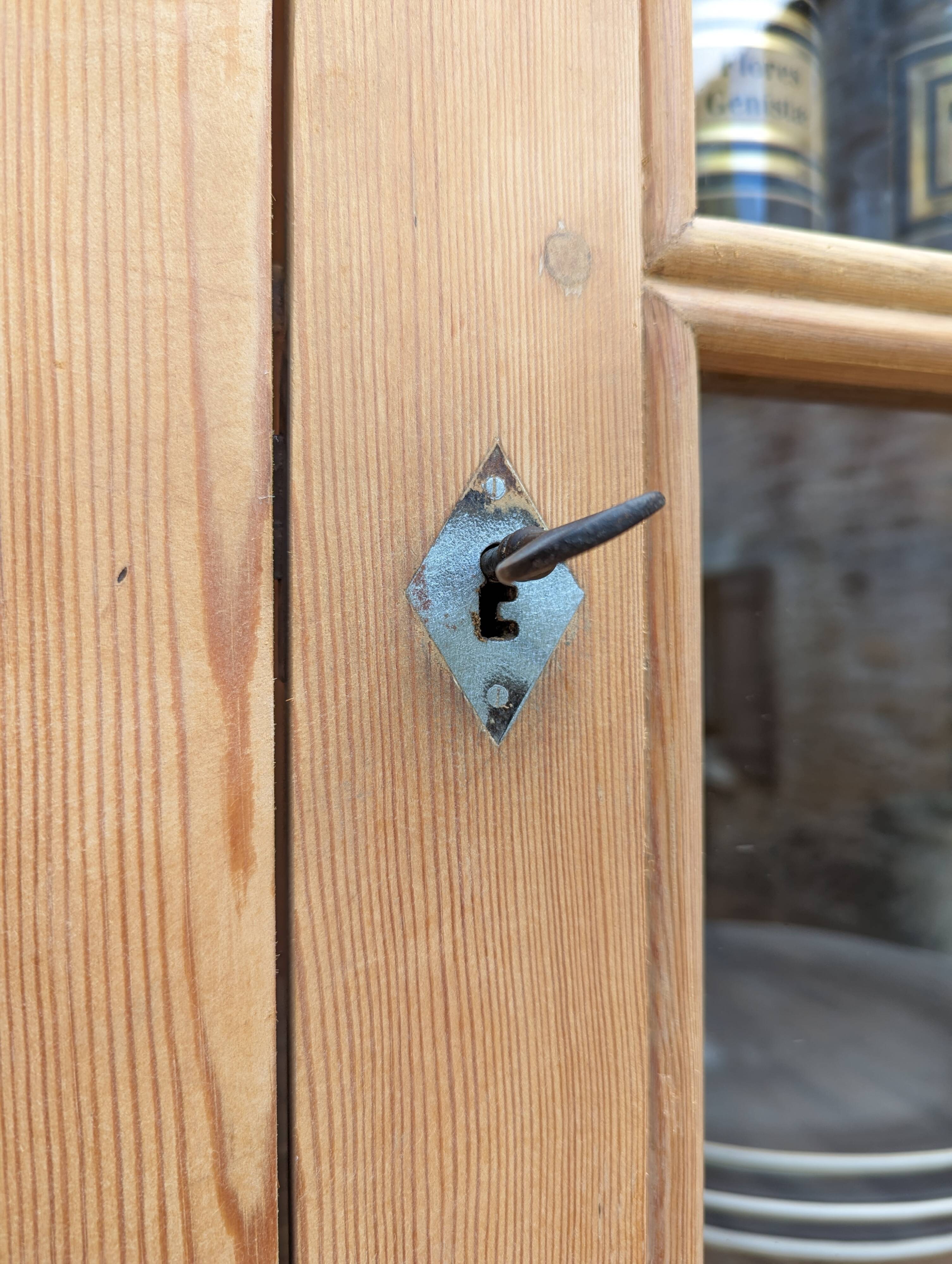 Old glazed furniture