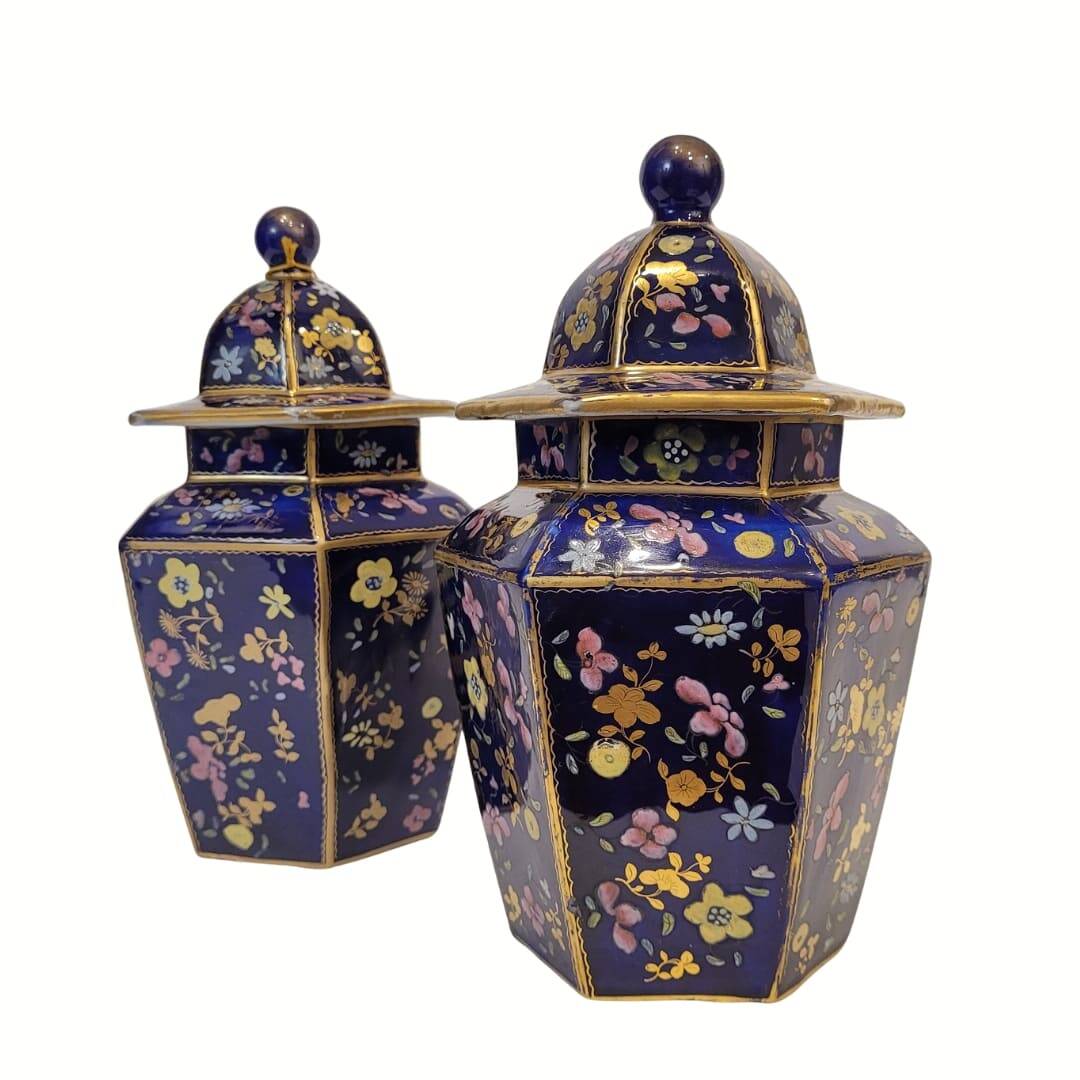 Paire de pots, faïence Ironstone, Mason’s Ashworth, vers 1820 – Angleterre
