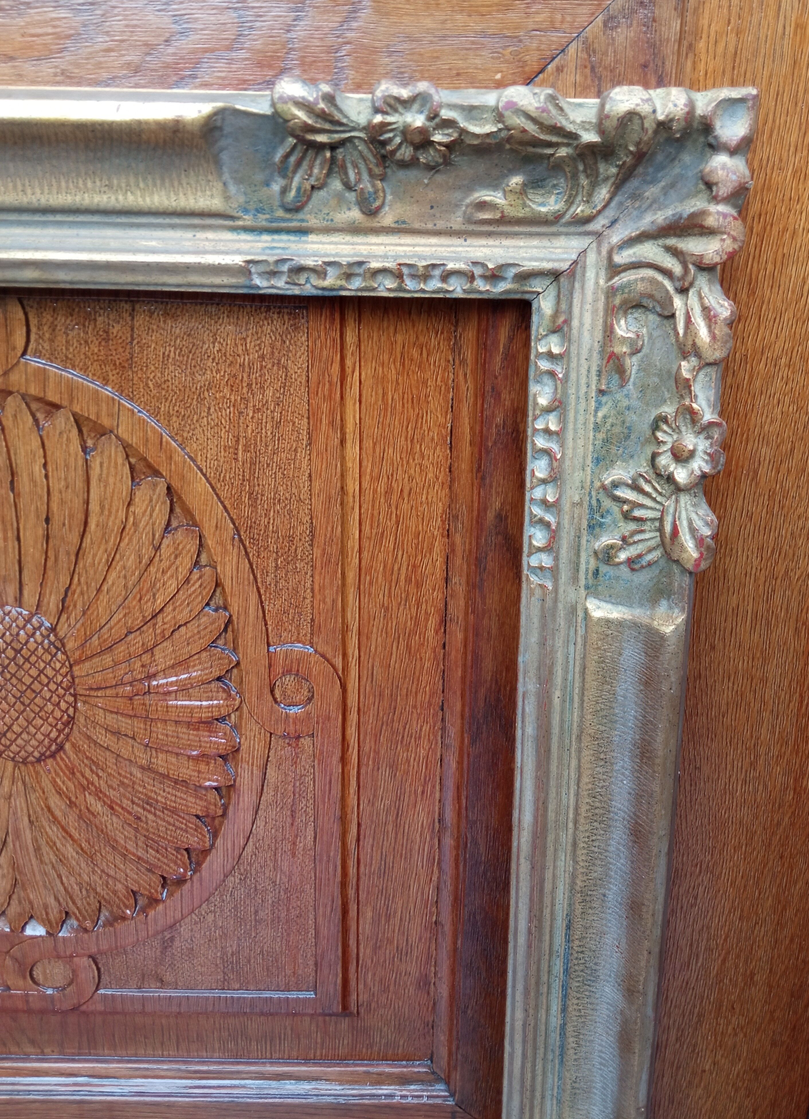 Louis XVI style Montparnasse frame gilded with leaf - 20P format