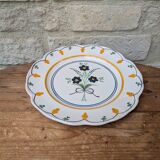MBFA Pornic wall plate Hand painted Uranie model floral decoration