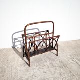 Wicker rattan magazine holder