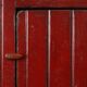French 19th Century Red‑Painted Stepback Cupboard in Pine