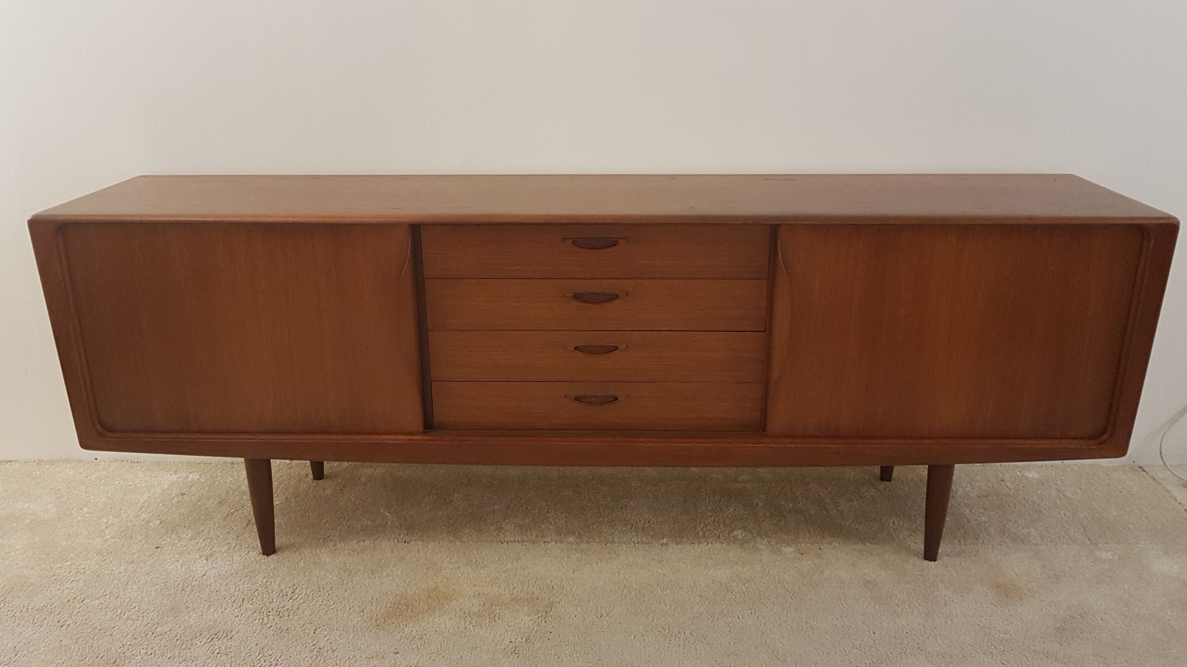 Scandinavian sideboard designer Henry Walter Klein 1960