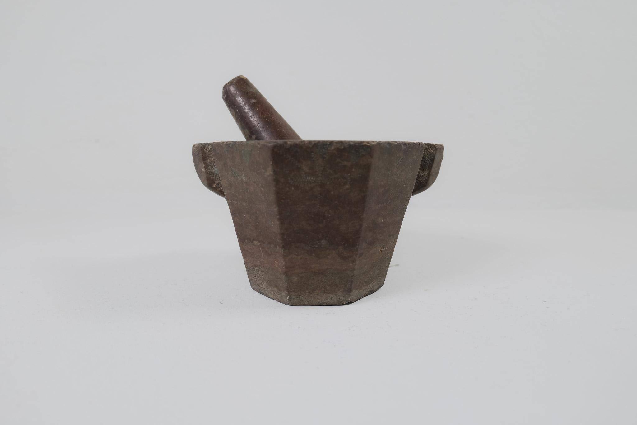 Large Ancient Mortar in Swedish Stone, circa 1800