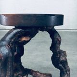 Handmade Vinewood and Oak Bar Stool, 1950s