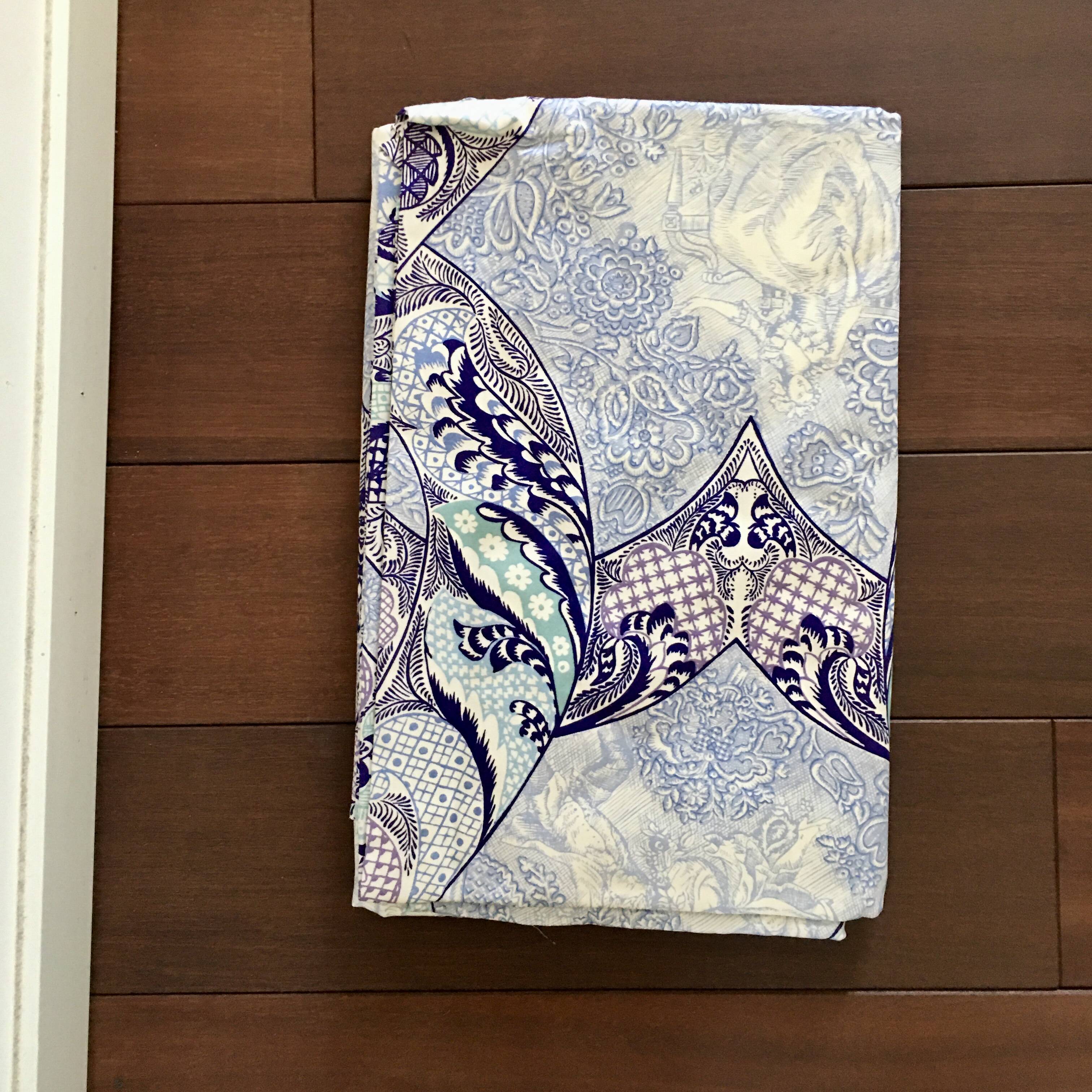 Trianon Blue Tablecloth 180x270 cm New Cotton Satin