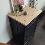 Petit meuble vintage noir